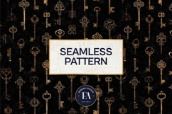 Antique Keys Pattern | Gothic Vintage Texture Product Image 3