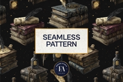 Vintage Book Quills Pattern | Dark Academia Paper Product Image 3