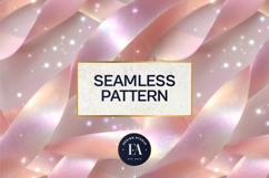Sparkly Ribbon Texture | Pink Sheer Ribbon Pattern Product Image 3