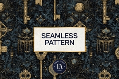 Antique Keys Pattern | Gothic Vintage Texture Product Image 3