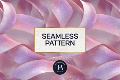 Sparkly Ribbon Texture | Pink Sheer Ribbon Pattern Product Image 3