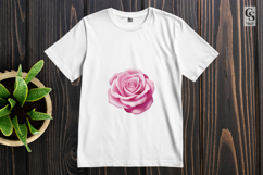 Pink Rose Clipart Sublimation PNG Product Image 2