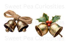 Christmas, Ephemera, PNG, Junk Journal, Vintage, clipart Product Image 2