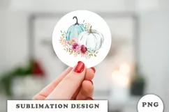 Watercolor Pumpkins sublimation png Product Image 2