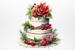 Christmas Cake Sublimation Clipart PNG Product Image 2