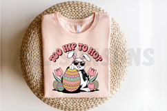 Cool Easter Bunny With Sunglasses Surrounded By Tulips Product Image 2
