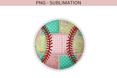 Baseball patchwork png design for T-shirts Product Image 2