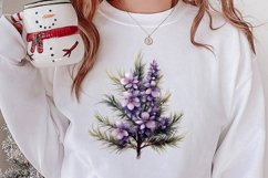 Lavender And Christmas Tree Sublimation Clipart Product Image 2