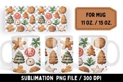 Christmas Sublimation Mug, Ginger Mugs Cookie Product Image 1