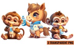 Baby Animal Sublimation Clipart Product Image 1