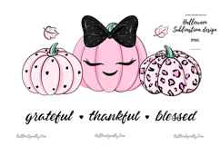 Thankful Grateful Blessed Leopard Print PNG Product Image 1
