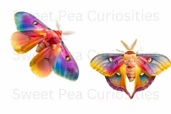 Moths, Junk Journal, PNG, Clipart, Ephemera, Butterflies Product Image 2