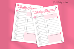 Coquette Cute Daily Planner Template - Aesthetic Pink Product Image 2