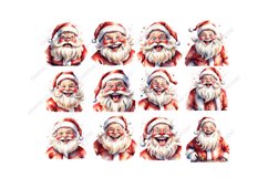 Funny Santa Claus Clipart, Christmas Clipart Product Image 2