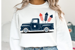 USA Truck Svg Design | Svg Cut Files | Shirt Svg Product Image 1