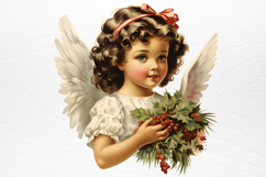 Christmas Angel Sublimation Clipart PNG Product Image 2