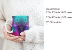 rainbow Mug Sublimation Mug Wrap, rainbow Mug design Product Image 3