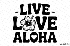 Live Love Aloha svg | Summer Svg | Svg Cut Files Product Image 1