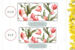Tulips Mug Template, Spring Mug, Floral Mug Sublimation Product Image 2