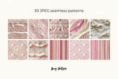 Coquette Lace Valentine Digital Paper Bundle Rococo Patterns Product Image 2
