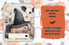 Boho Halloween Gift Card Printable, Money Card Design Product Image 2