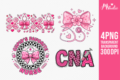 CNA Nurse Valentine PNG Sublimation Product Image 1