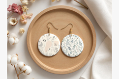 Round dangle earring Mockup Product Image 3