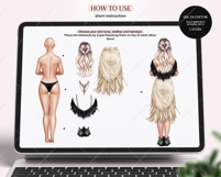 Ethnic Besties Clipart Portrait Creator Product Image 2