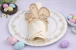 Easter napkin rings, Holiday dinner decoration laser cut Product Image 4