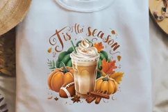 Tis The Season Fall Quotes Sublimation PNG, Tis the season Product Image 2