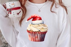 Christmas Cupcake Collection, Christmas Cupcake Clipart Product Image 2