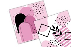 baby pink and black boho digital papers Product Image 2