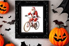 Watercolor Santa Claus Sublimation Clipart, Santa PNG Product Image 2