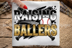 Raising Ballers PNG, Sports Mom Sublimation Product Image 1