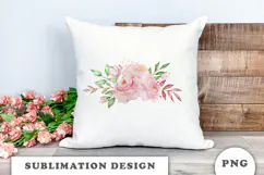 Watercolor Flowers Bouquet png Product Image 2