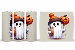 Cute Ghost Tumbler Sublimation. Ghost Halloween Tumbler Product Image 2