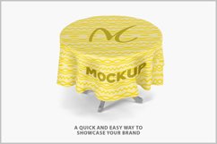 Table with Tablecloth Round Mockup Product Image 2
