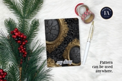 Cracked Mirror Frame Pattern | Black Gold Baroque Product Image 4