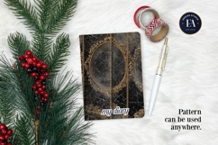 Cracked Mirror Frame Pattern | Black Gold Baroque Product Image 4