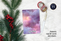 Pastel Mist Sparkle Digital Paper, Dreamy Galaxy Texture Product Image 4