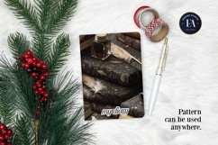 Vintage Book Quills Pattern | Dark Academia Paper Product Image 4