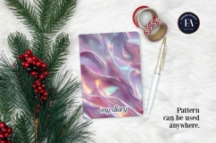 Iridescent Silk Digital Paper, Holographic Satin Texture Product Image 4