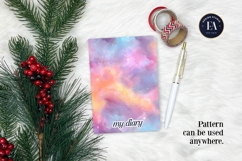 Pastel Mist Sparkle Digital Paper, Dreamy Galaxy Texture Product Image 4