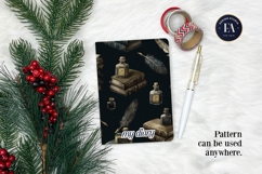 Vintage Book Quills Pattern | Dark Academia Paper Product Image 4