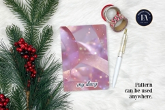 Sparkly Ribbon Texture | Pink Sheer Ribbon Pattern Product Image 4