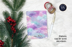 Pastel Cloud Pattern | Watercolor Sky Texture Product Image 4