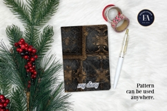 Cracked Mirror Frame Pattern | Black Gold Baroque Product Image 4