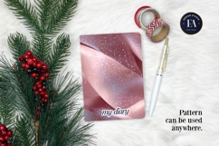 Sparkly Ribbon Texture | Pink Sheer Ribbon Pattern Product Image 4