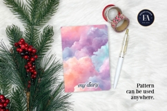 Pastel Cloud Pattern | Watercolor Sky Texture Product Image 4