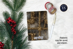 Cracked Mirror Frame Pattern | Black Gold Baroque Product Image 4